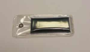 Label Clear Plastic Black 66K